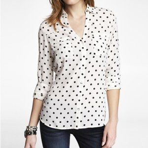 Express Polka Dot Portofino Business Shirt